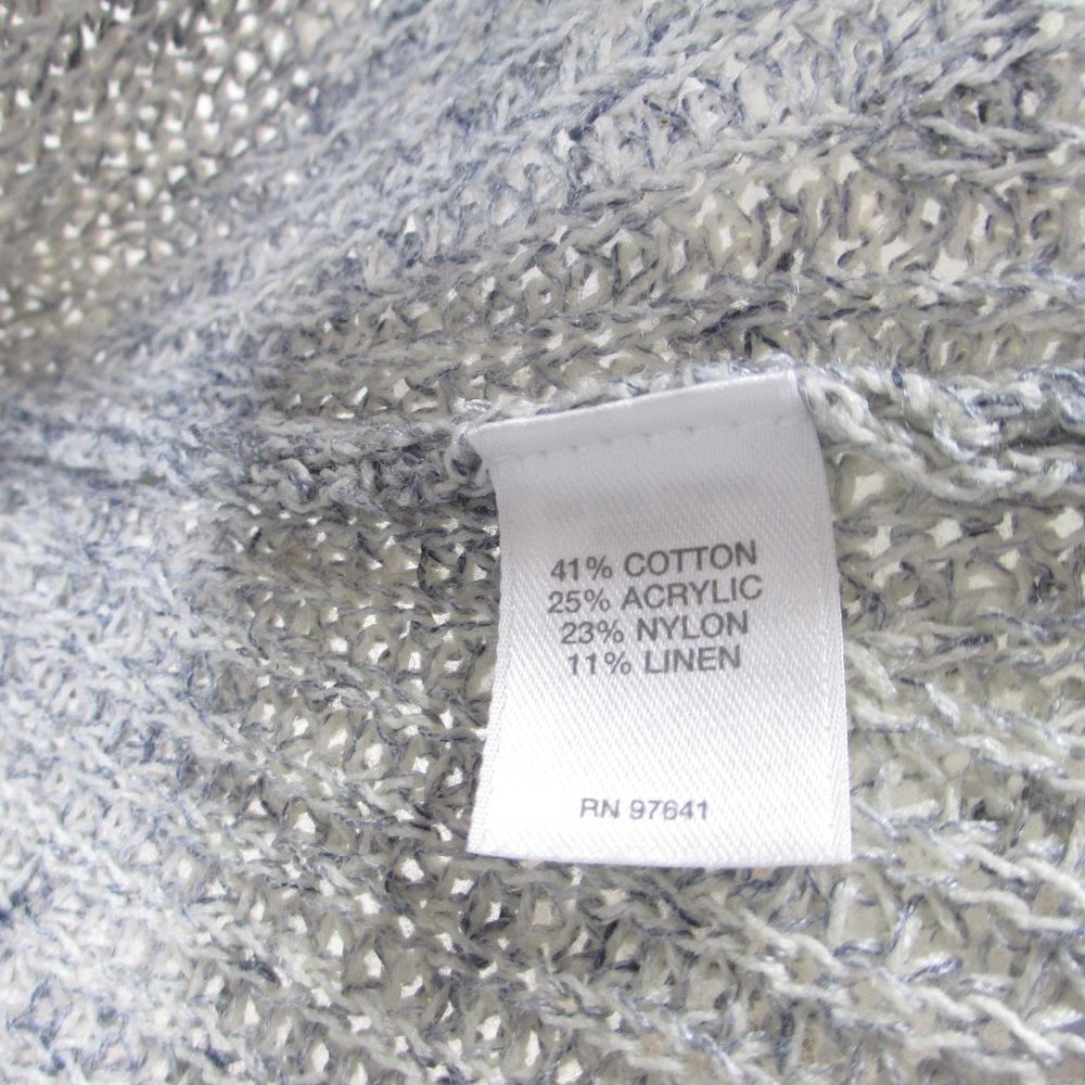 J Jill Cardigan Sweater Womens Cotton Blend Knit One Button - Picture 6 of 6